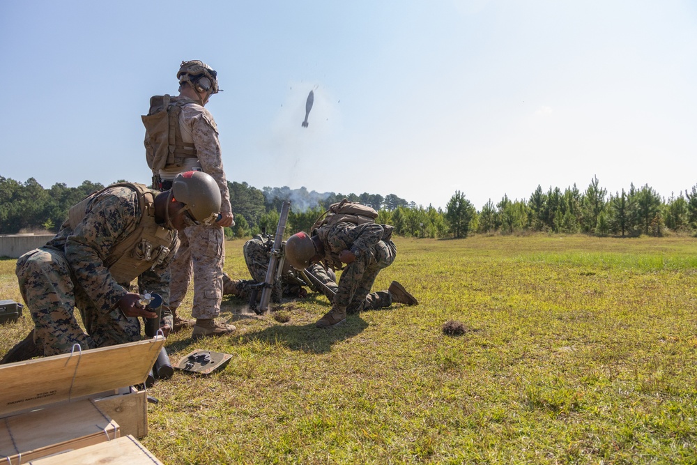 Marines with Infantry Training Battalion, School of Infantry – East utilize M224 60mm mortar systems Marines with Infantry Training Battalion, School of Infantry – East utilize M224 60mm mortar systems