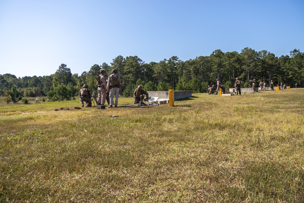 Marines with Infantry Training Battalion, School of Infantry – East utilize M224 60mm mortar systems Marines with Infantry Training Battalion, School of Infantry – East utilize M224 60mm mortar systems