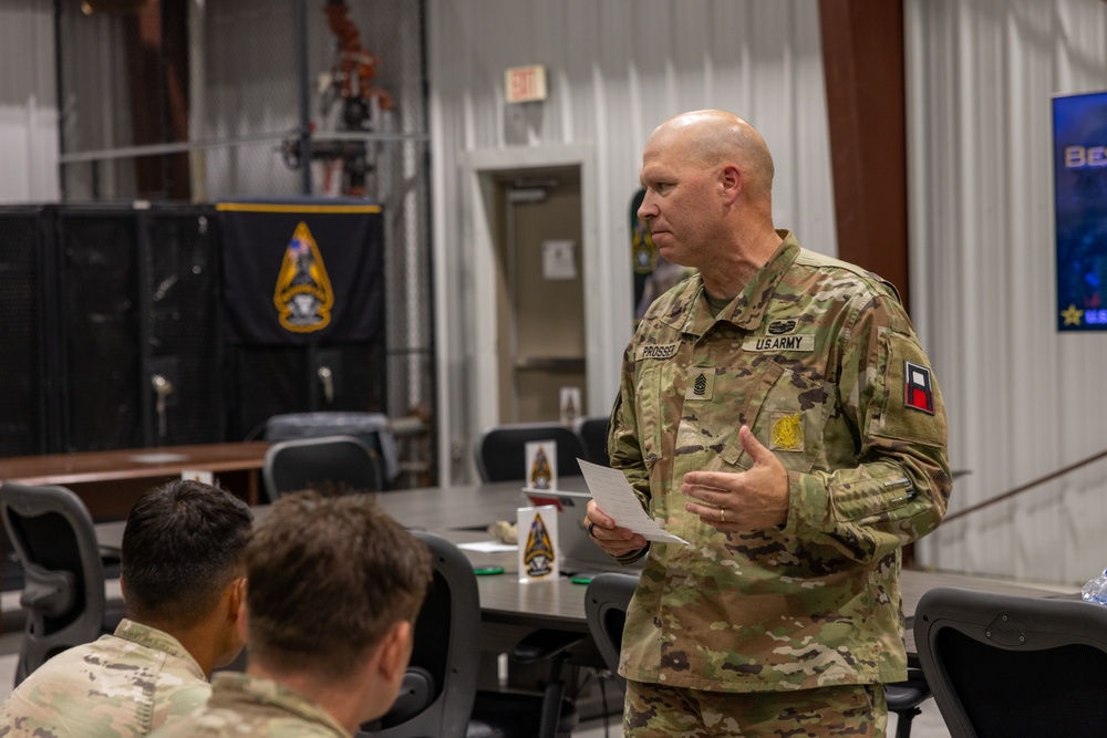 First Army CSM Speaks with Competitors