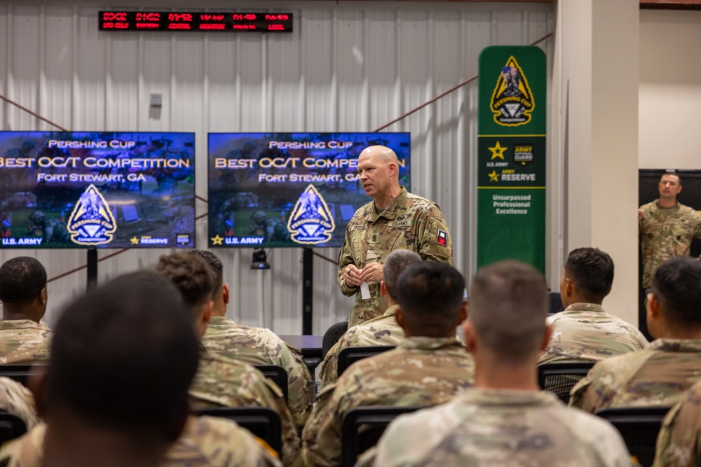First Army CSM Speaks with Competitors