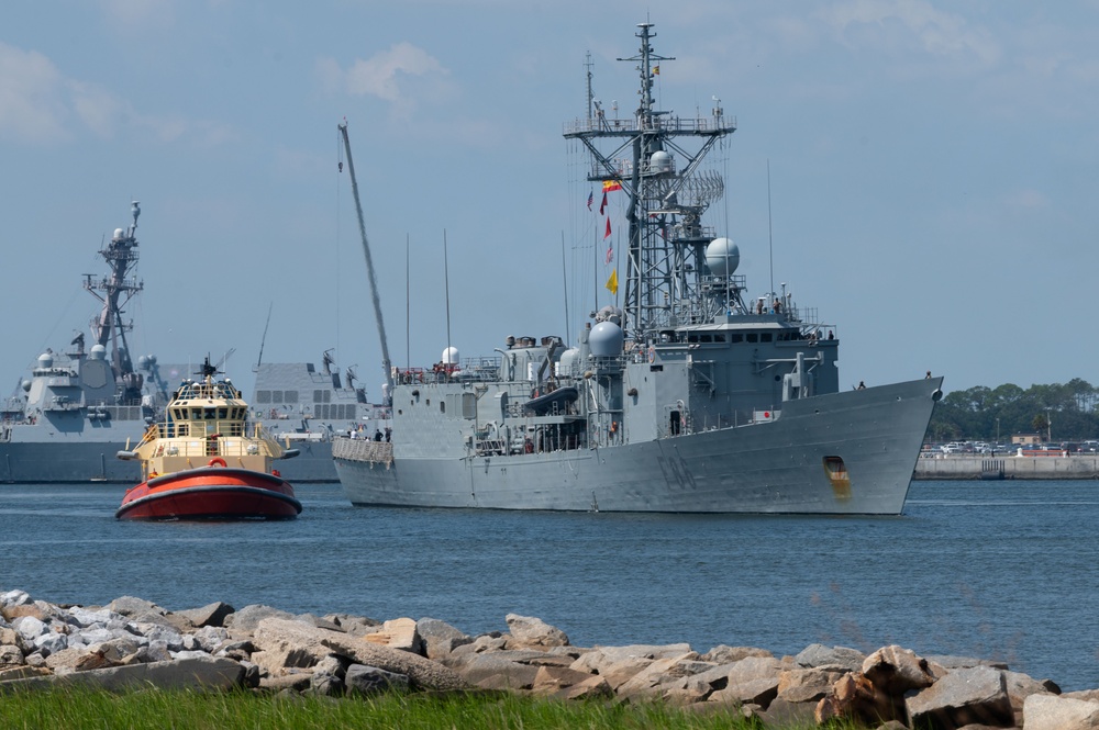 Spanish ship SPS Canarias departs for UNITAS 2025