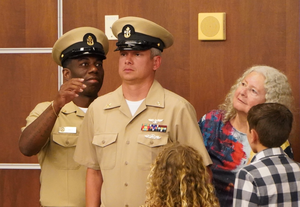 CPO Peninsula Class 132 Pinning Ceremony onboard Cheatham Annex