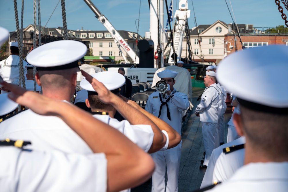 USS CONSTITUTION HOST 9/11 MEMORIAL CEREMONY AND  OATH OF ENLISTMENT