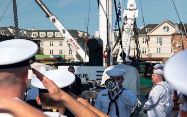 USS CONSTITUTION HOST 9/11 MEMORIAL CEREMONY AND  OATH OF ENLISTMENT