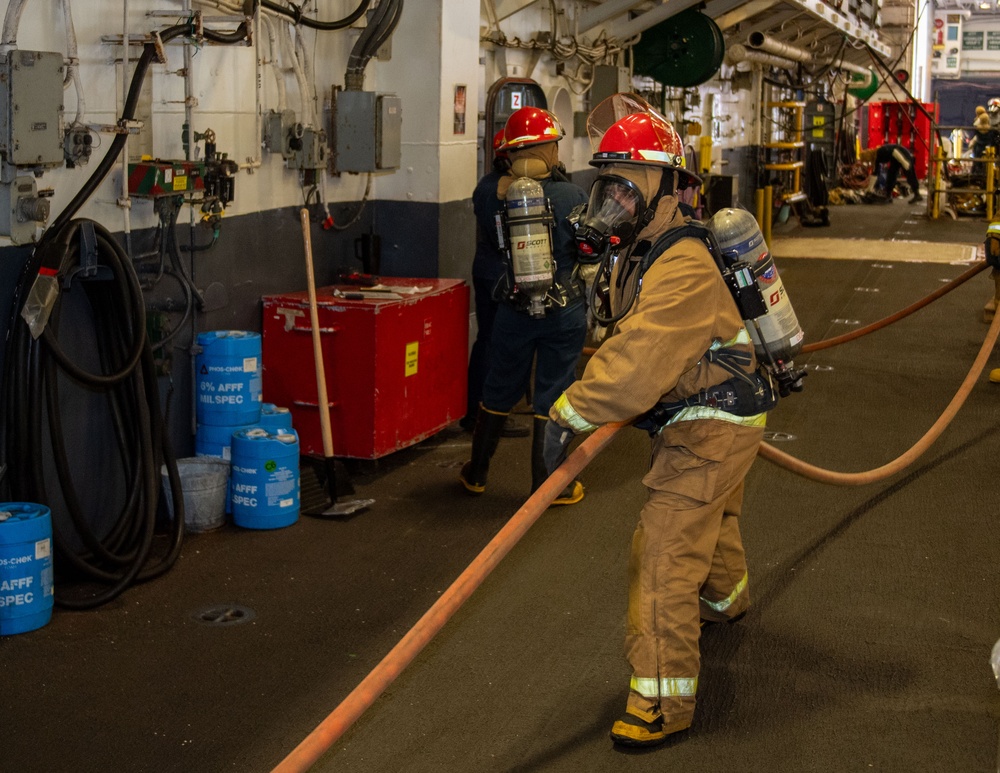 USS Essex Sailors Participate in 8010 Drill.