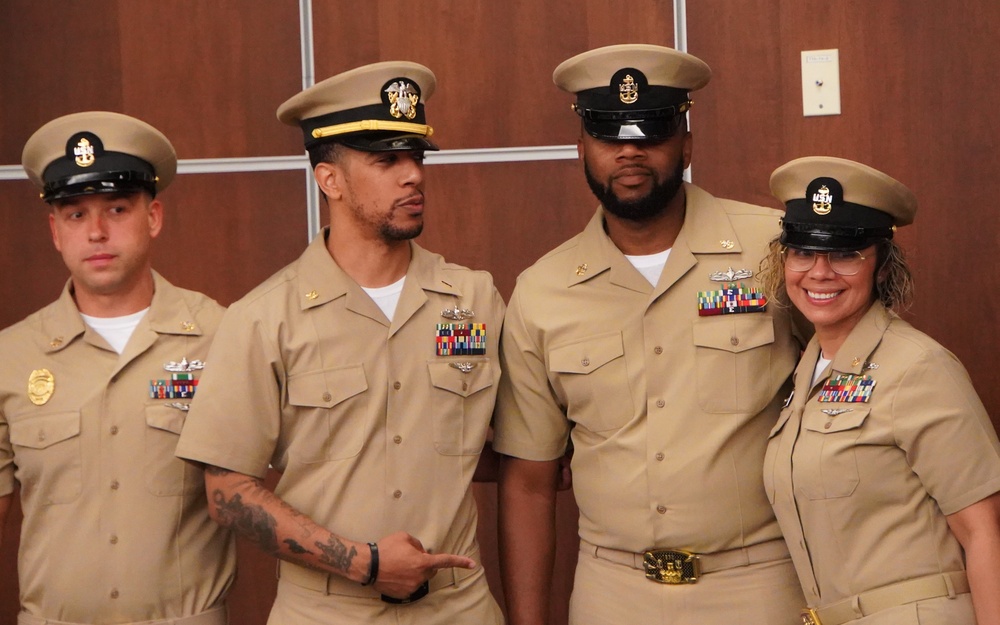 CPO Peninsula Class 132 Pinning Ceremony onboard Cheatham Annex CPO Peninsula Class 132 Pinning Ceremony onboard Cheatham Annex