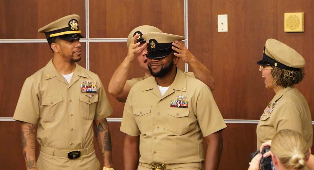 CPO Peninsula Class 132 Pinning Ceremony onboard Cheatham Annex CPO Peninsula Class 132 Pinning Ceremony onboard Cheatham Annex