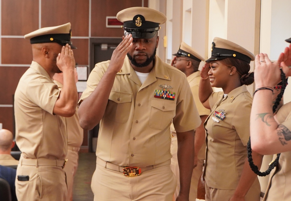 CPO Peninsula Class 132 pinning ceremony onboard Cheatham Annex CPO Peninsula Class 132 pinning ceremony onboard Cheatham Annex