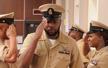 CPO Peninsula Class 132 pinning ceremony onboard Cheatham Annex