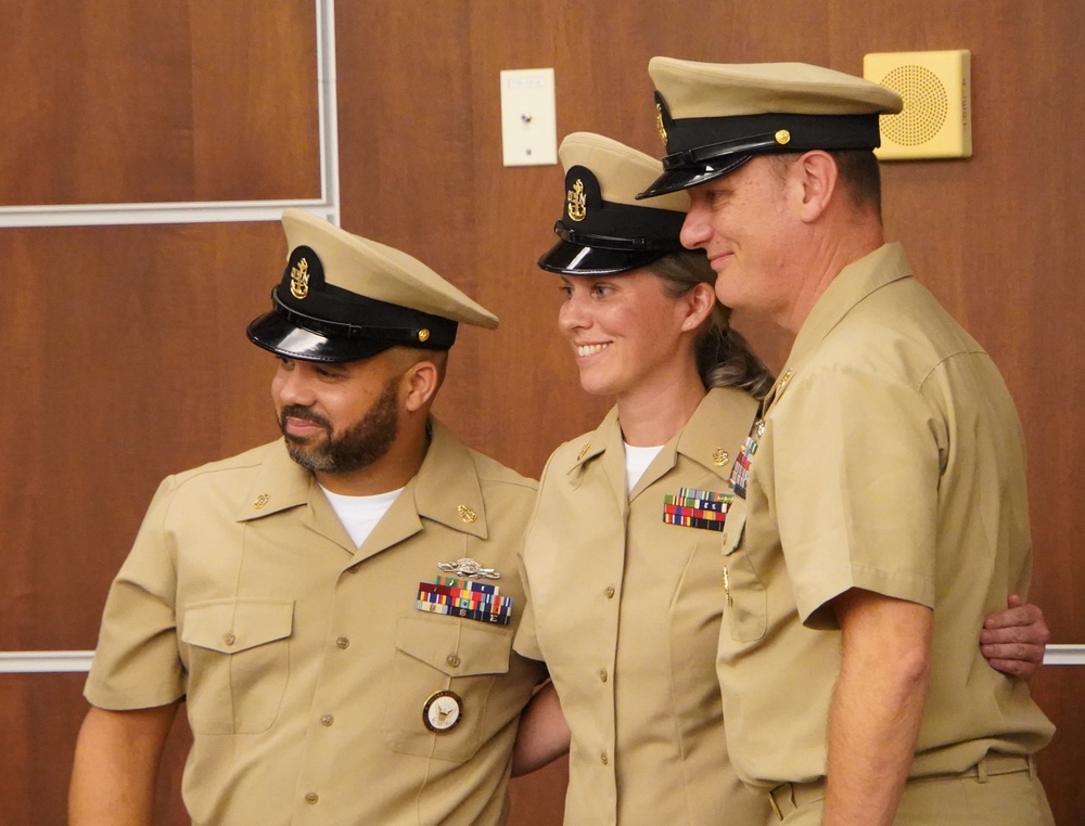 CPO Peninsula Class 132 Pinning Ceremony onboard Cheatham Annex CPO Peninsula Class 132 Pinning Ceremony onboard Cheatham Annex