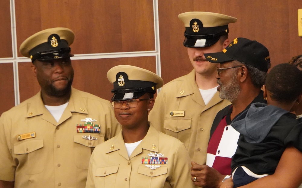 CPO Peninsula Class 132 Pinning Ceremony onboard Cheatham Annex CPO Peninsula Class 132 Pinning Ceremony onboard Cheatham Annex
