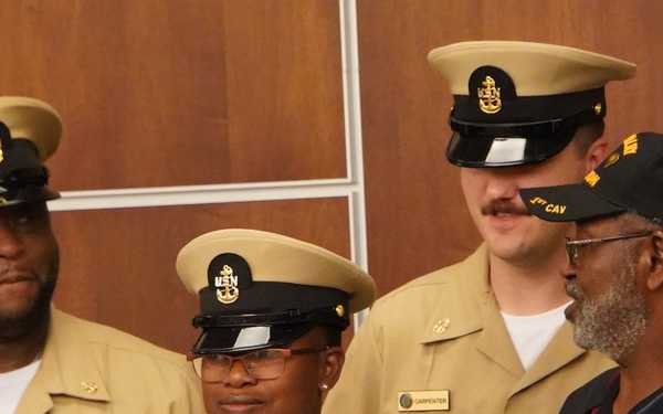 CPO Peninsula Class 132 Pinning Ceremony onboard Cheatham Annex