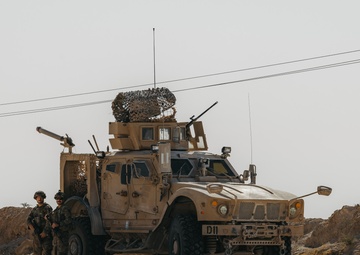 Iowa National Guard Soldiers secure a landing zone