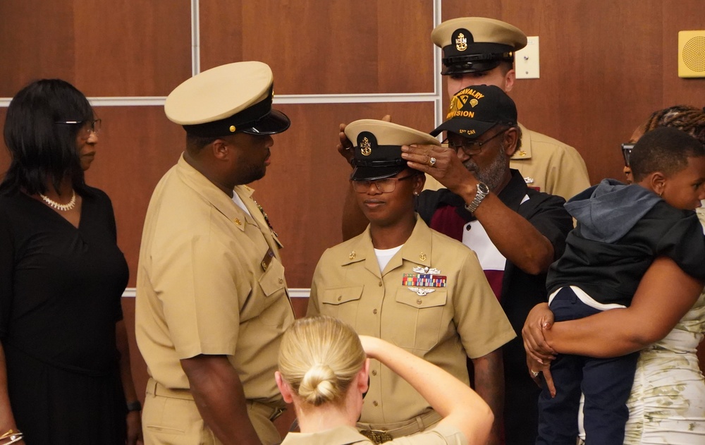 CPO Peninsula Class 132 Pinning Ceremony onboard Cheatham Annex CPO Peninsula Class 132 Pinning Ceremony onboard Cheatham Annex