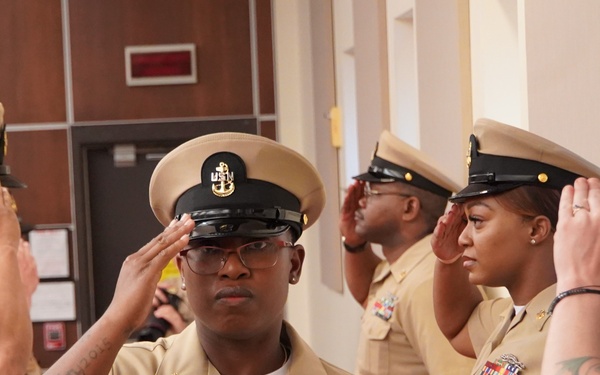 CPO Peninsula Class 132 Pinning Ceremony onboard Cheatham Annex