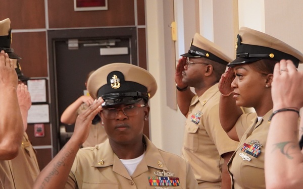 CPO Peninsula Class 132 Pinning Ceremony onboard Cheatham Annex