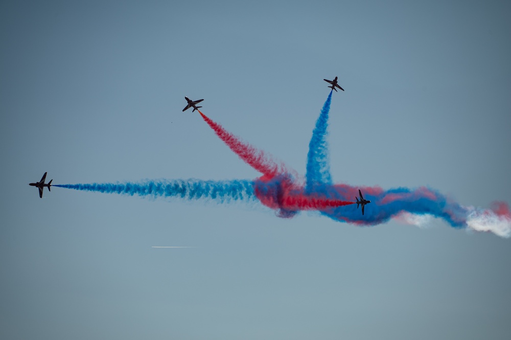 RAF Red Arrows perform at NATO Days in Ostrava