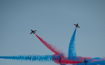 RAF Red Arrows perform at NATO Days in Ostrava