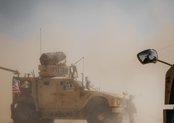 Iowa National Guard Soldiers secure a landing zone