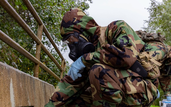U.S. Army Soldiers test hazardous materials at Engineer Thunder 2025