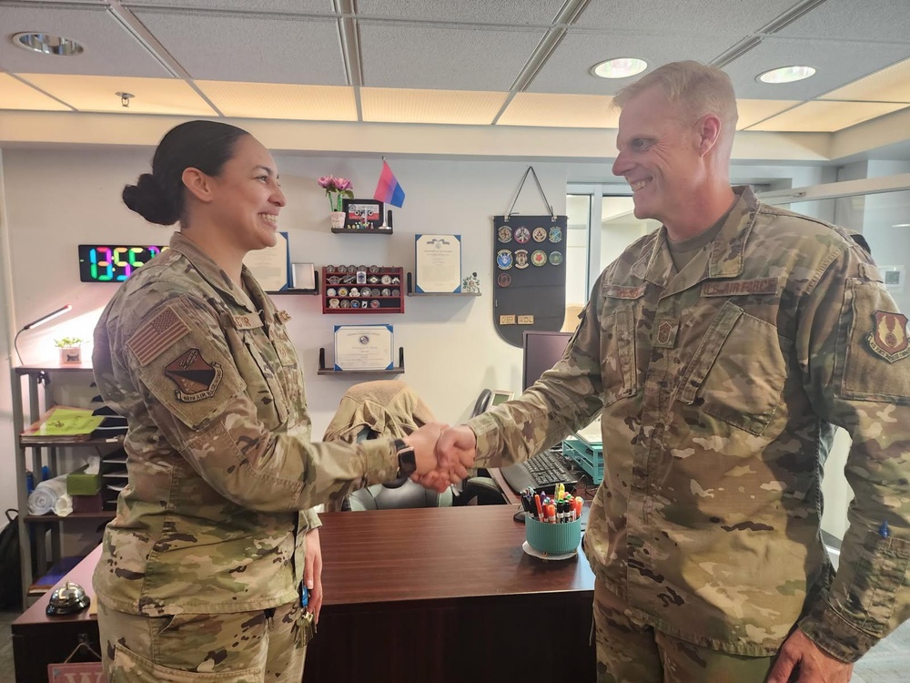 AFLCMC Command Chief tours 88th CEG locations