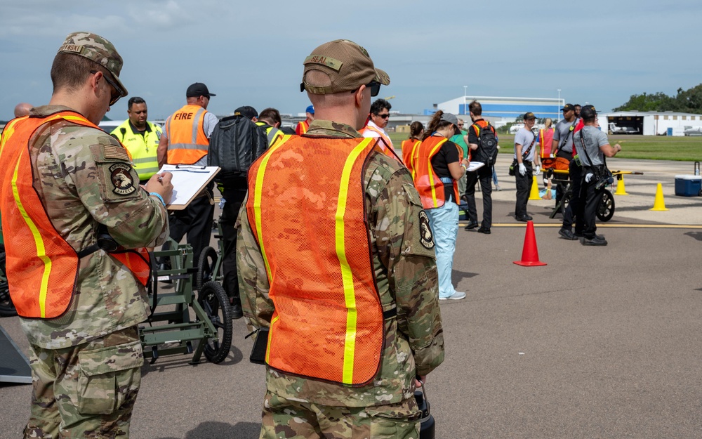 6th Air Refueling Wing safety participates in a 2025 Triennial emergency response exercise