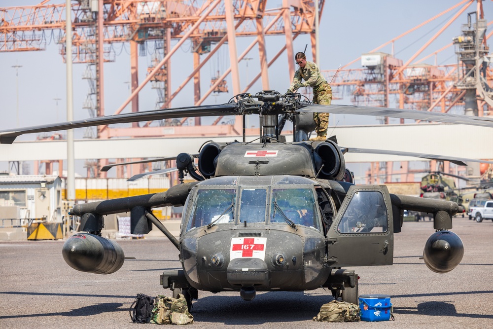 101st Combat Aviation Brigade port operations