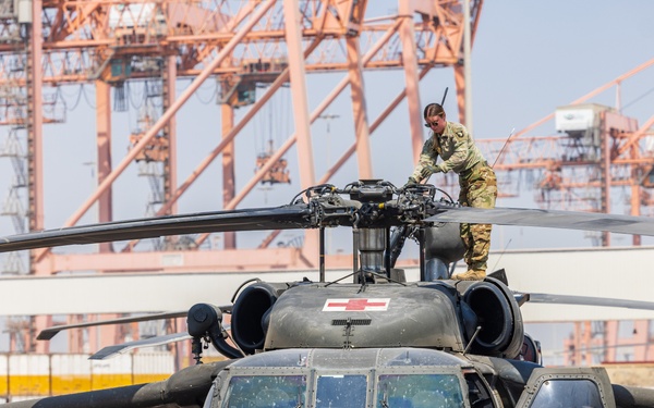 101st Combat Aviation Brigade port operations