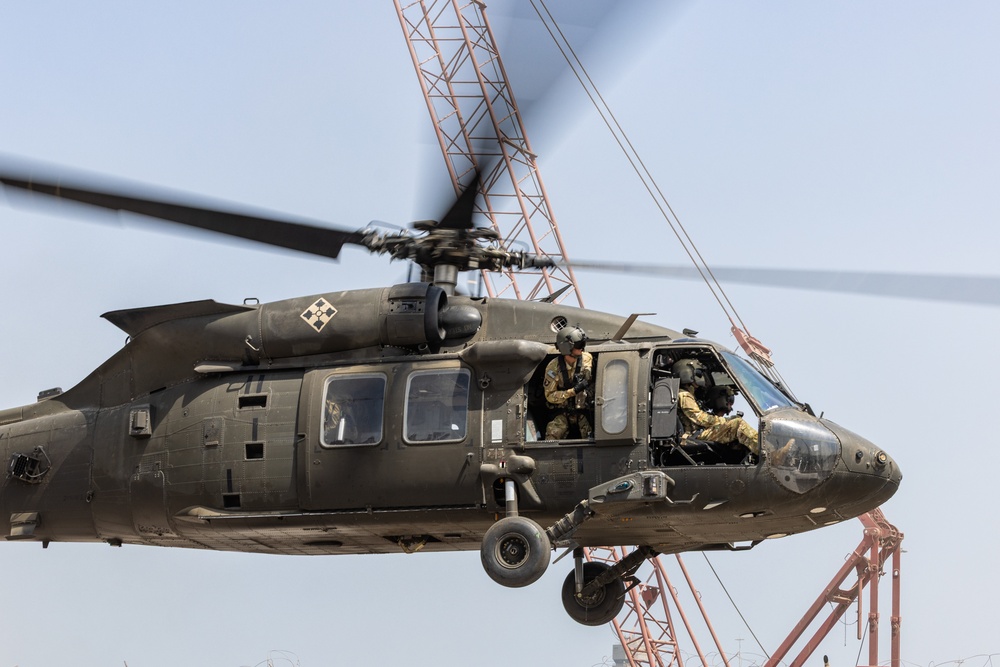 101st Combat Aviation Brigade port operations