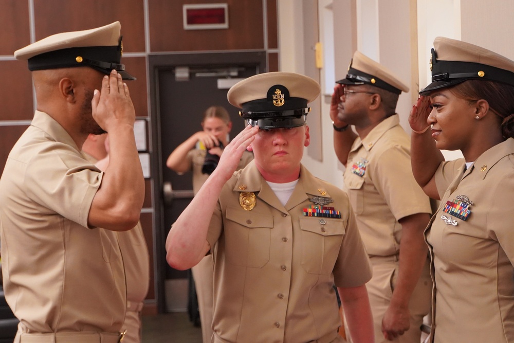 Peninsula Area CPO Class 132 Pinning Ceremony onboard Cheatham Annex Peninsula Area CPO Class 132 Pinning Ceremony onboard Cheatham Annex