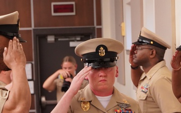 Peninsula Area CPO Class 132 Pinning Ceremony onboard Cheatham Annex