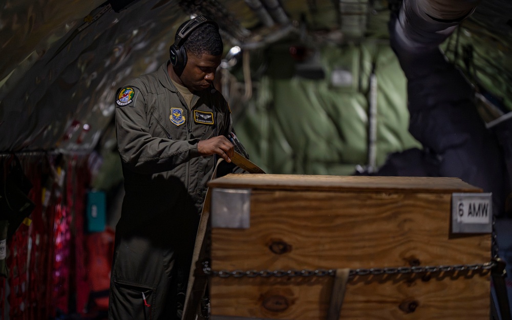 91st Air Refueling Squadron performs flyover for Tampa Bay Rays game