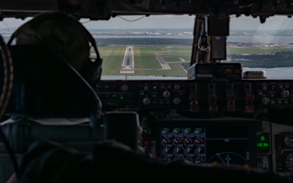 91st Air Refueling Squadron performs flyover for Tampa Bay Rays game