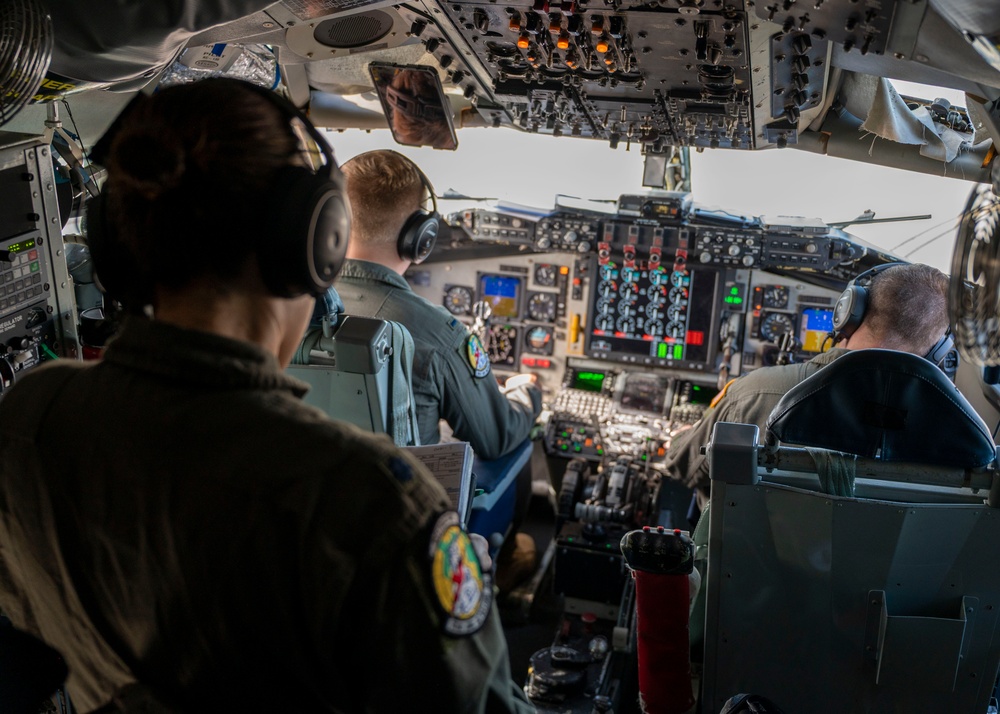 91st Air Refueling Squadron performs flyover for Tampa Bay Rays game