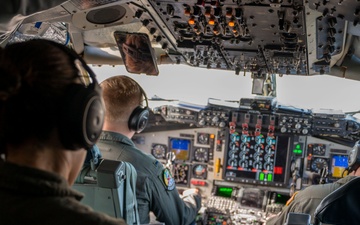 91st Air Refueling Squadron performs flyover for Tampa Bay Rays game