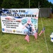 Flags For Forgotten Soldiers represent the number of veterans who die by their own hand every month.