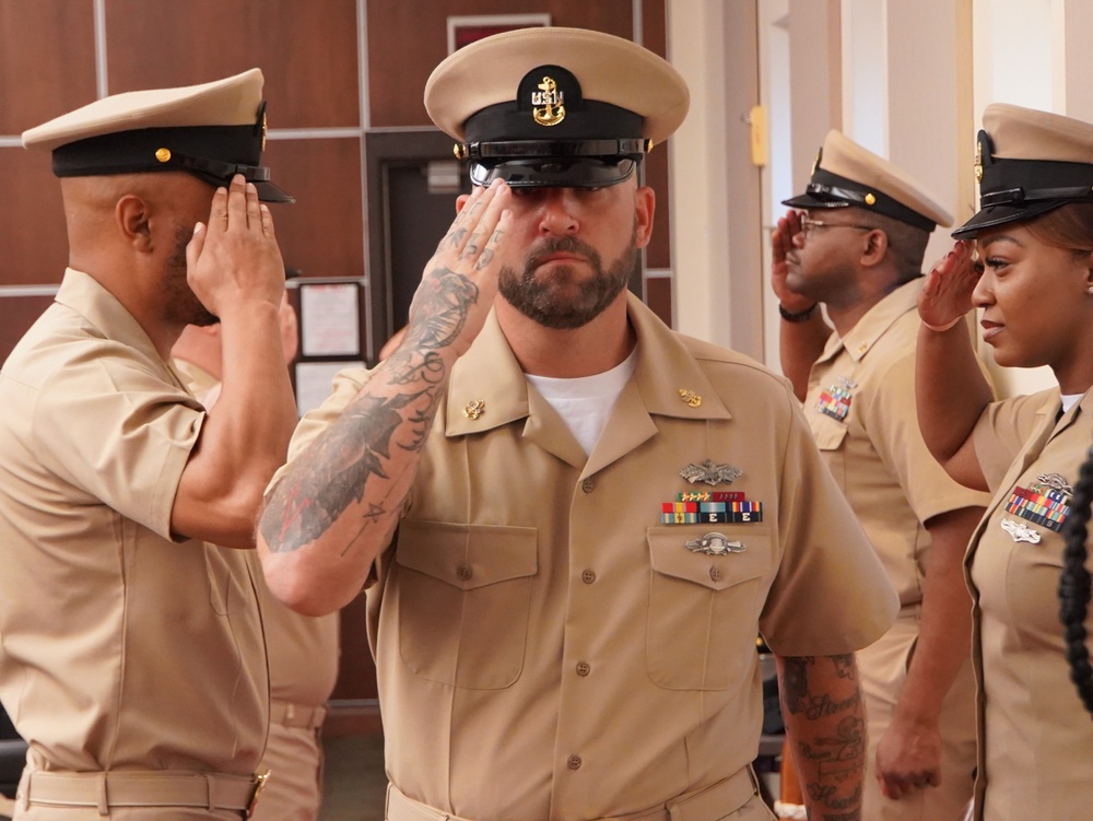 Peninsula Area CPO Class 132 Pinning Ceremony onboard Cheatham Annex Peninsula Area CPO Class 132 Pinning Ceremony onboard Cheatham Annex