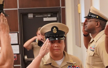 Peninsula Area CPO Class 132 Pinning Ceremony onboard Cheatham Annex