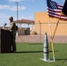 46th Chemical Company cases unit colors during inactivation ceremony on Fort Bliss