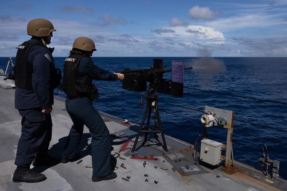 USS Cooperstown (LCS 23) Participates in a Multinational, Multi-vessel Live Fire Exercise during UNITAS 2025