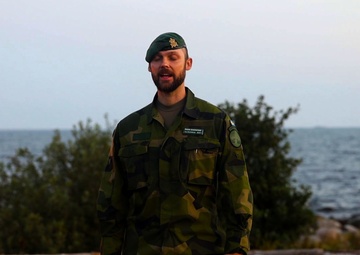 U.S. Marines join Swedish Marines at Viking Night in Korso