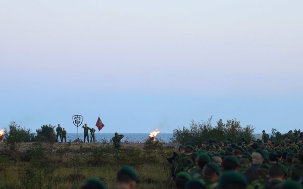 U.S. Marines join Swedish Marines at Viking Night in Korso