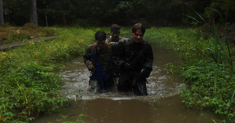 U.S. Marines take on Swedish Obstacle Course at Berga Naval Base