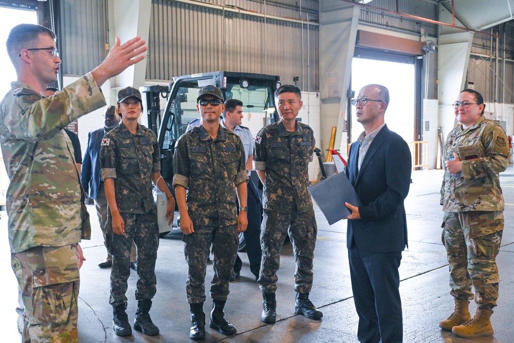 Air Transportation Working Group tours 735th AMS freight warehouse