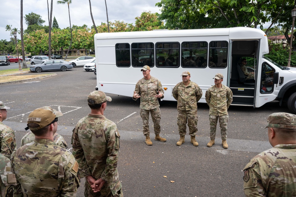 Eleventh Air Force leadership visits the 15th Wing