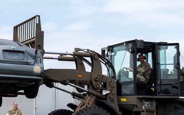 374 AW leadership attend 374 LRS vehicle rollover training