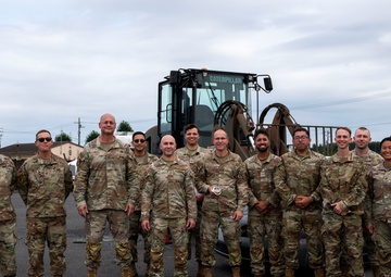 374 AW leadership attend 374 LRS vehicle rollover training