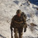 Soldier in snowy terrain