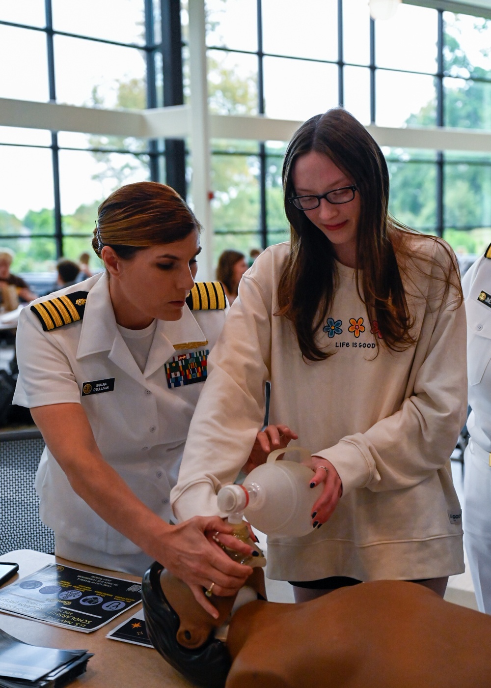 Navy Medicine Visits Springfield College during Connecticut River Valley Navy Week