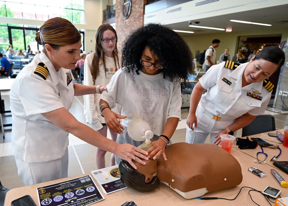Navy Medicine Visits Springfield College during Connecticut River Valley Navy Week